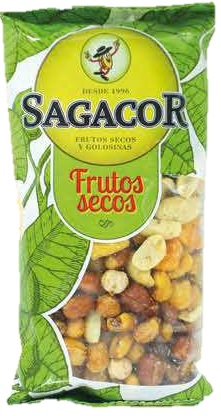 SAGACOR REVUELTO FRUTOS SECOS 150GRS
