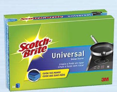 SCOTCH BRITE ESTROPAJO UNIVERSAL "NO RAYA"SALVAUÑA PACK 2 UDS