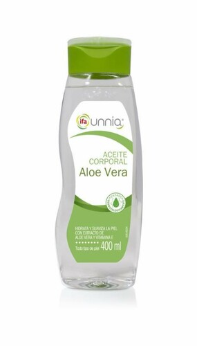 UNNIA ACEITE CORP.ALOE VERA 400ML.