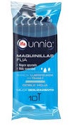 UNNIA MAQUINILLA AFEITAR DESECHABLE 10 UNIDADES FIJA 2 HOJAS