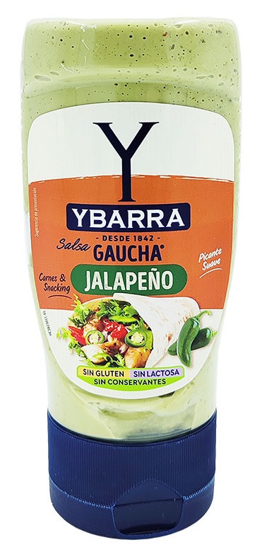 YBARRA SALSA GAUCHA JALAPEÑO 250ML. (611)
